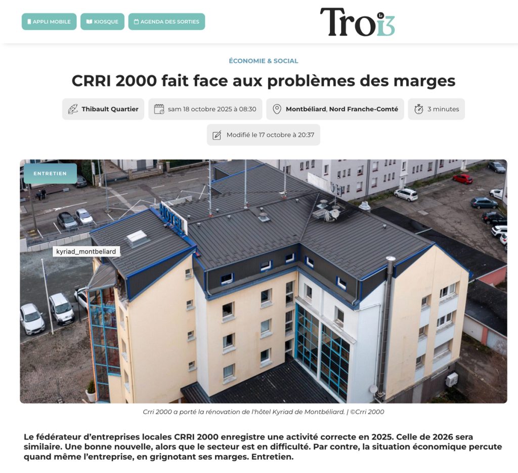 Le Trois parle de l'actualité de CRRI 2000